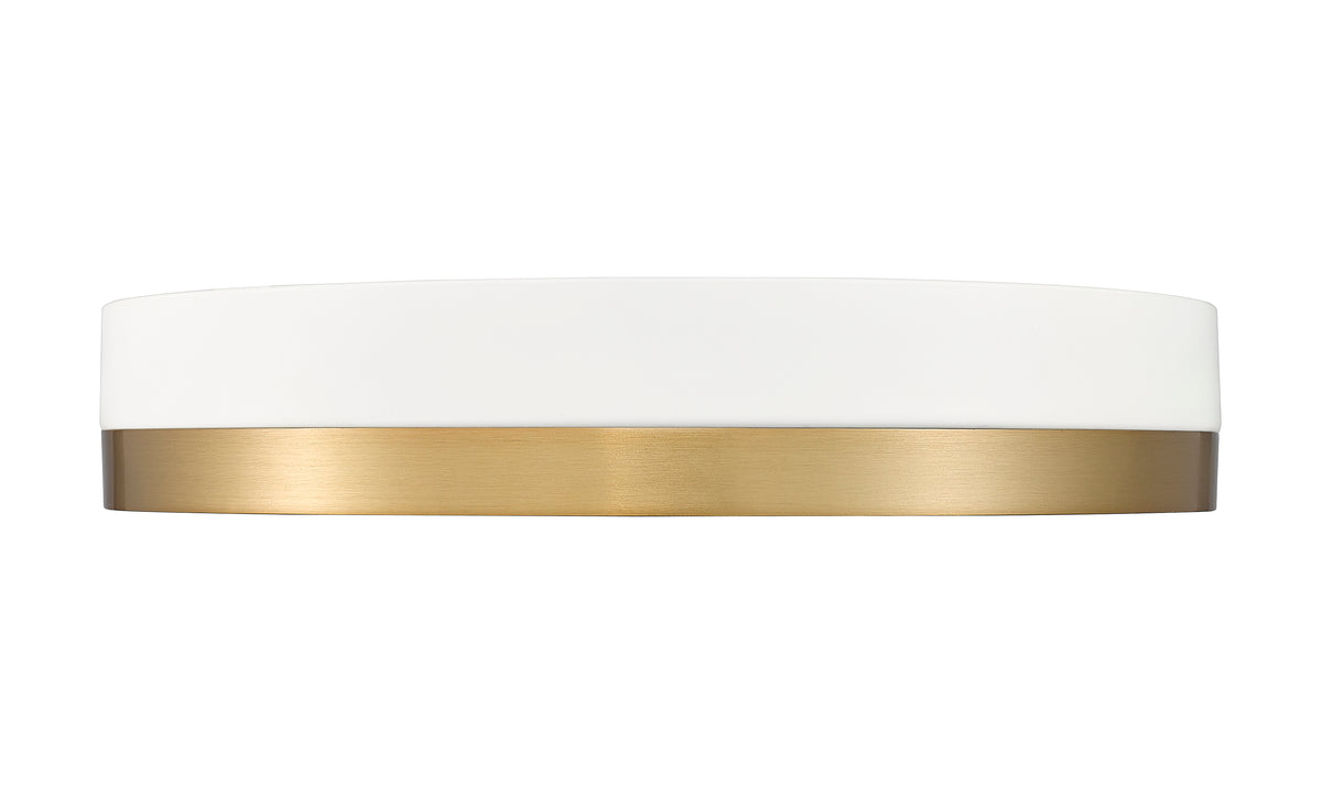 Plafonnier Algar Blanc mat + Or moderne, 16" – vue 4