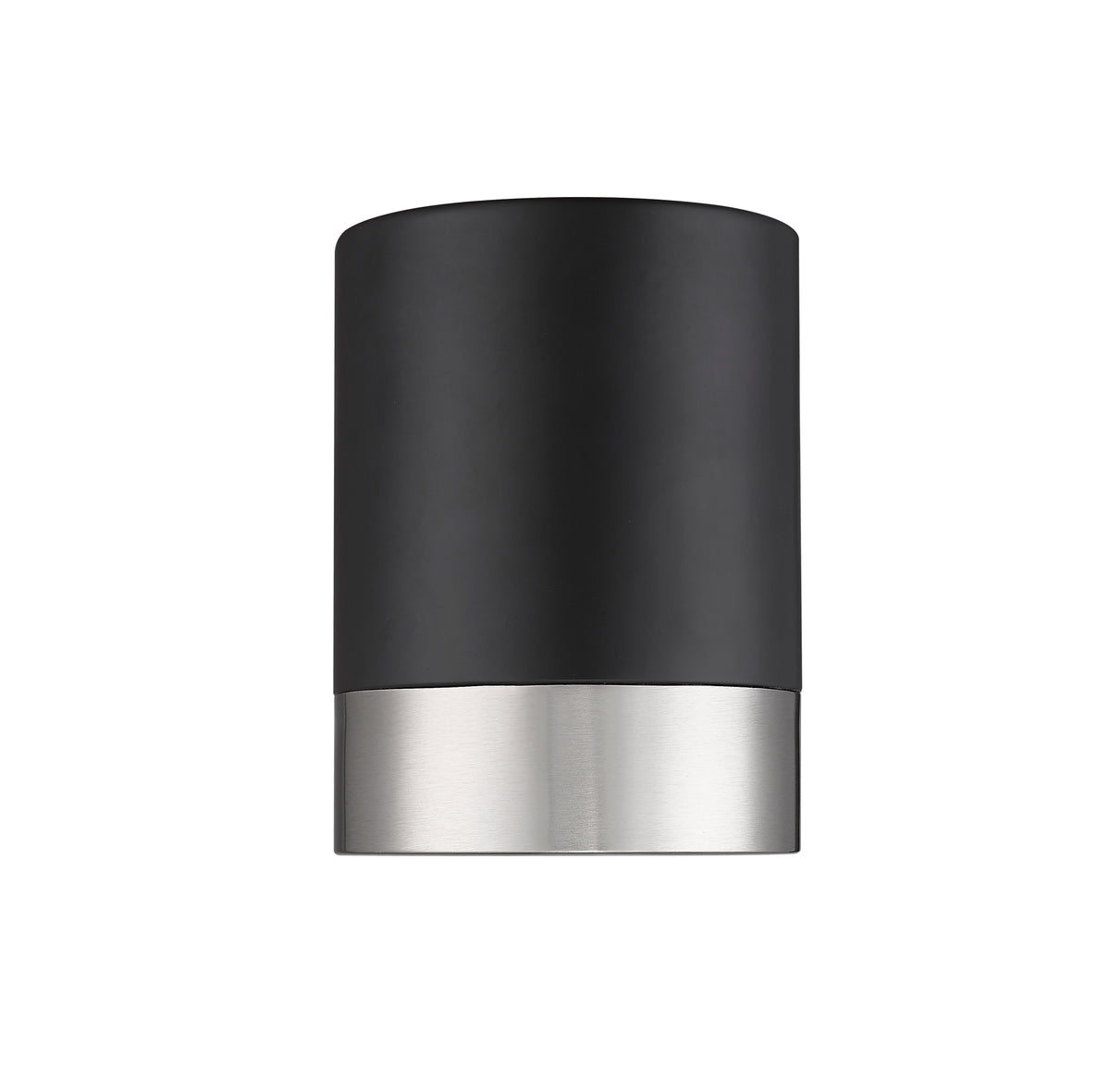 Plafonnier Algar Noir mat + Nickel brossé, 6" – vue 4