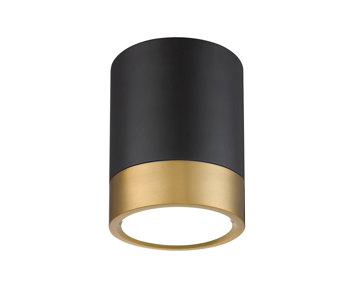 Plafonnier Algar Noir mat + Or moderne, 6" – vue 5