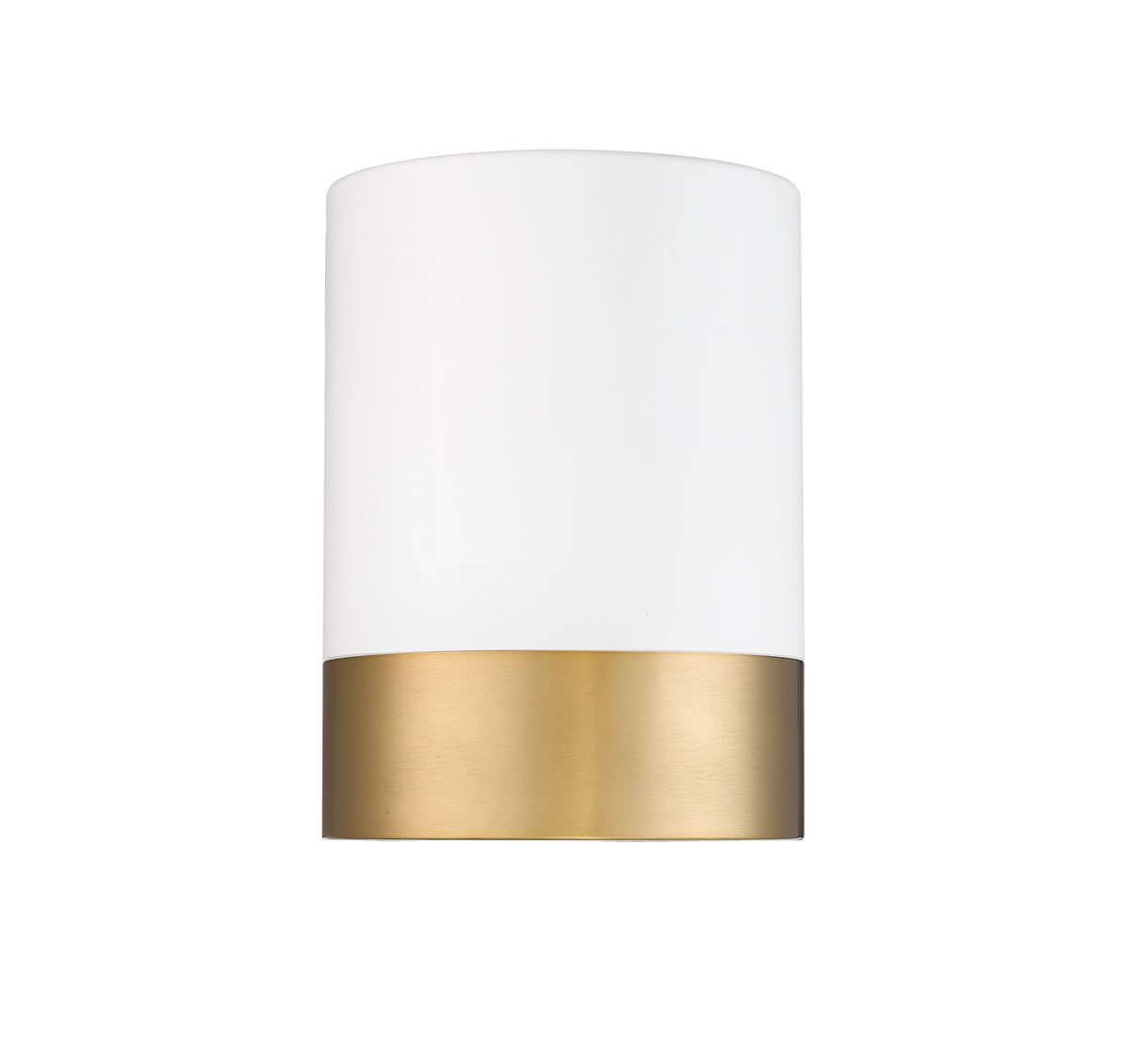 Plafonnier Algar Blanc mat + Or moderne, 6" – vue 4