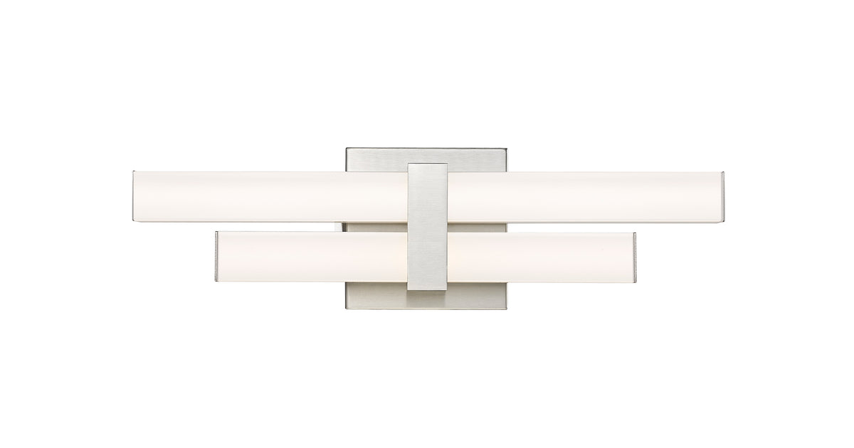 Barre d'éclairage de salle de bain Zane Nickel brossé, 18" – vue 5