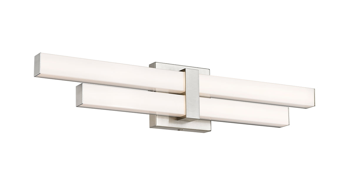 Barre d'éclairage de salle de bain Zane Nickel brossé, 25" – vue 4
