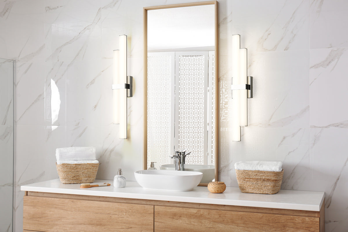 Barre d'éclairage de salle de bain Zane Chrome, 25" – vue 2