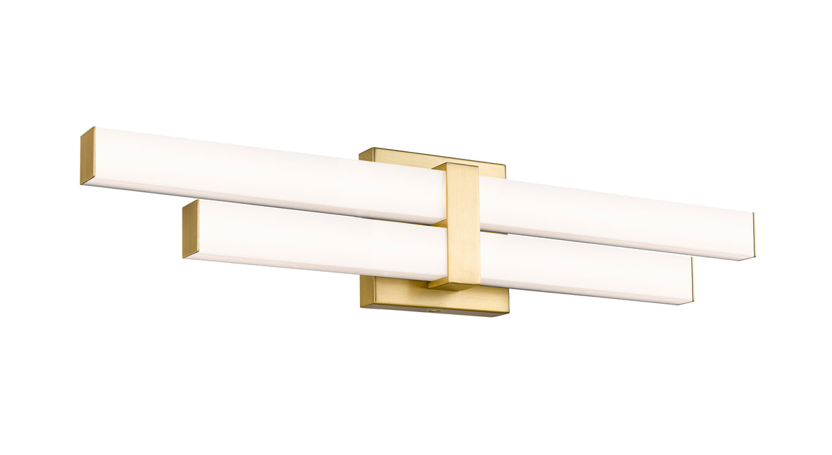 Barre d'éclairage de salle de bain Zane Or moderne, 25" – vue 4