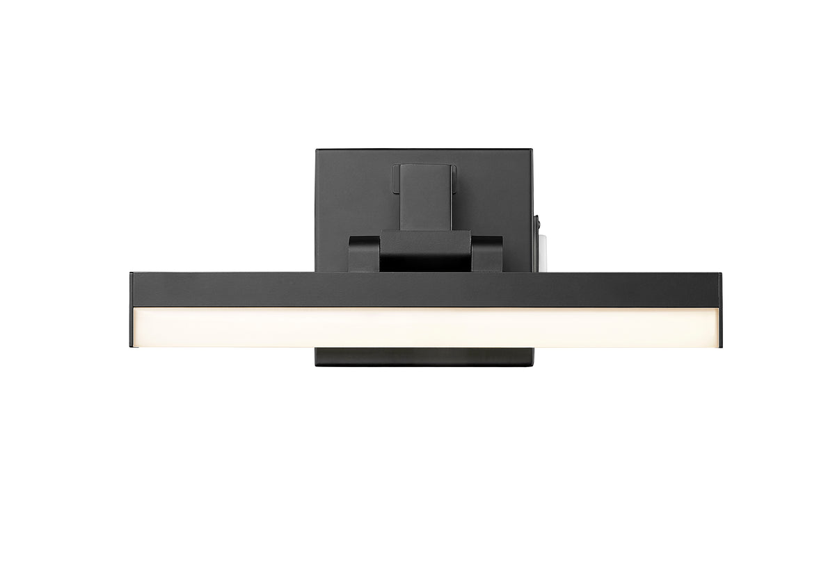 Barre d'éclairage de salle de bain Liam Noir mat, 13" – vue 5