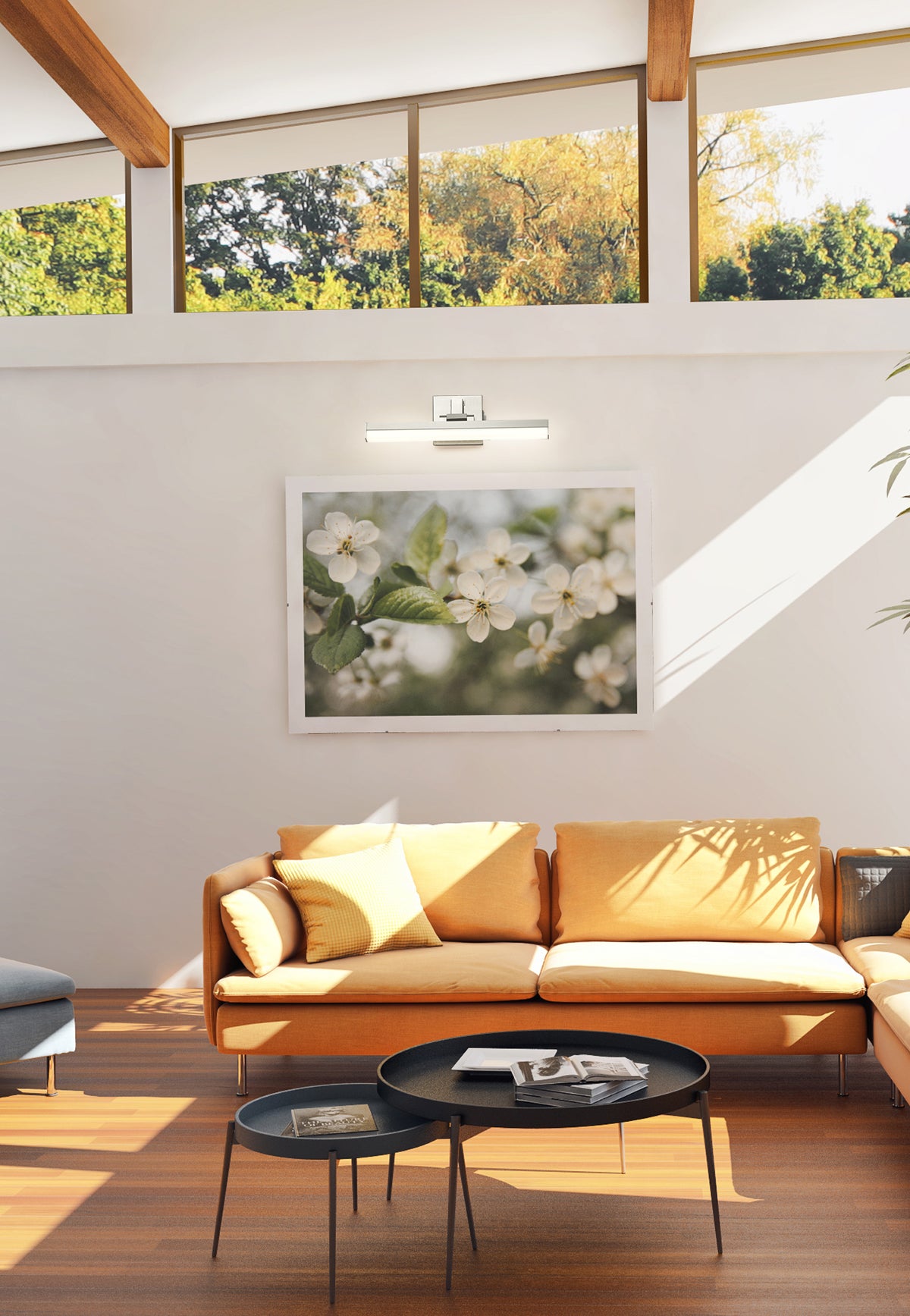 Barre d'éclairage de salle de bain Liam Nickel brossé, 18" – vue 2