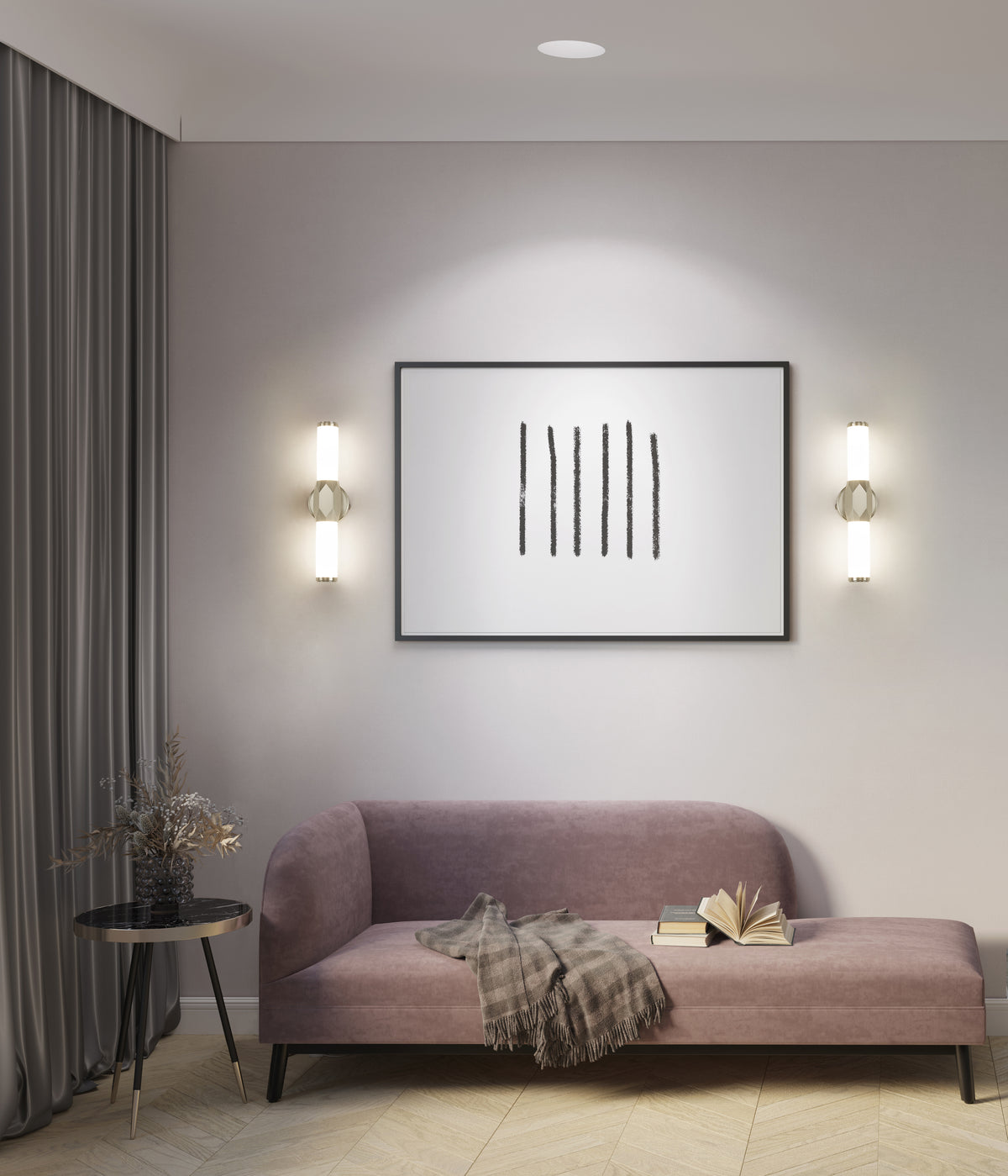 Barre d'éclairage de salle de bain Cooper Nickel brossé, 18" – vue 3