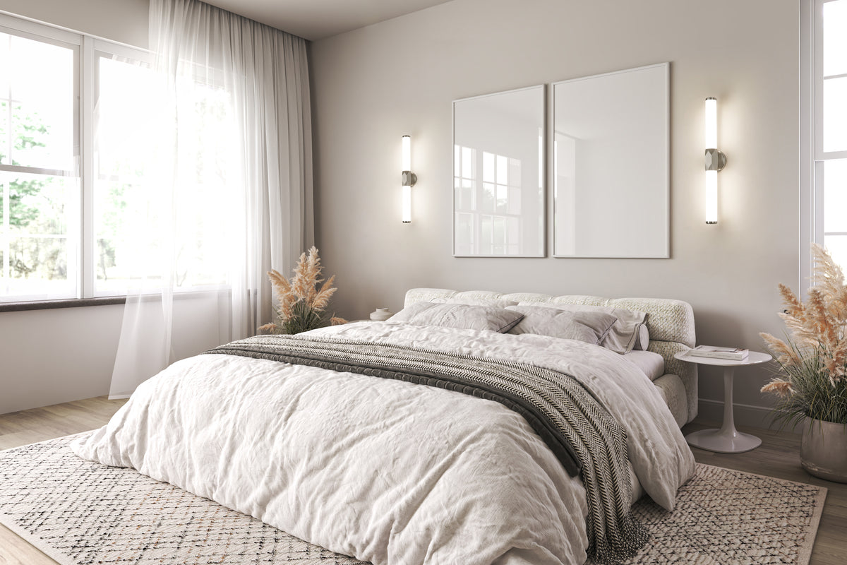Barre d'éclairage de salle de bain Cooper Nickel brossé, 25" – vue 3