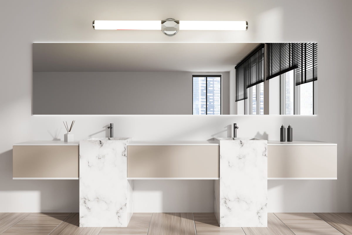 Barre d'éclairage de salle de bain Cooper Chrome, 40" – vue 2