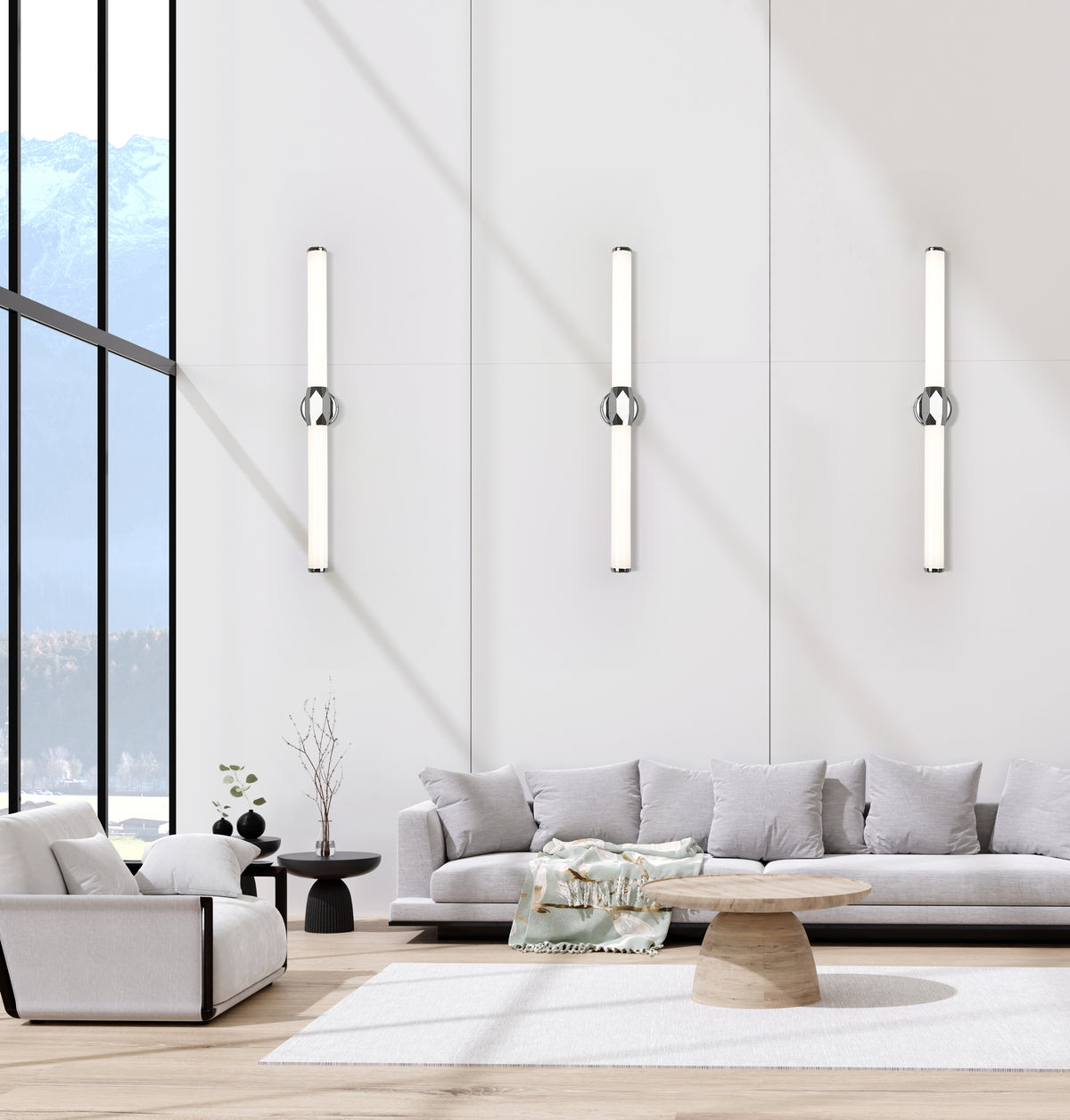 Barre d'éclairage de salle de bain Cooper Chrome, 40" – vue 3