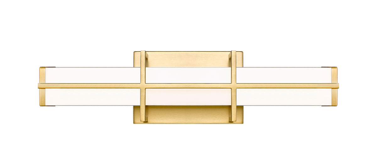 Barre d'éclairage de salle de bain Harrison Or moderne, 18" – vue 5