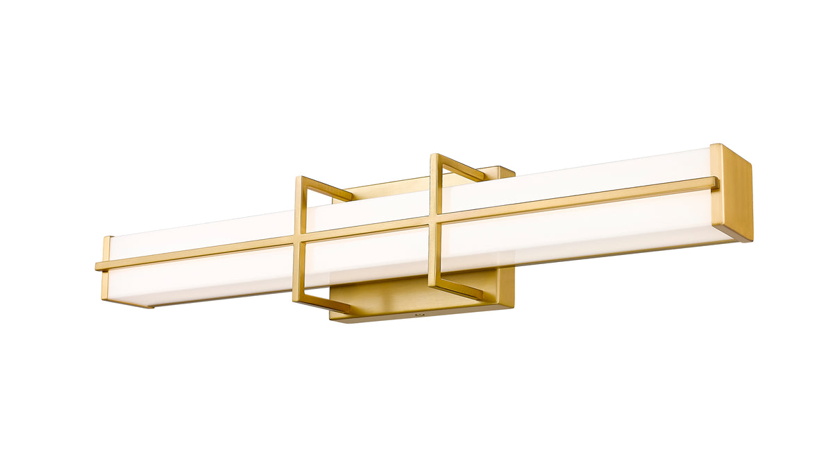 Barre d'éclairage de salle de bain Harrison Or moderne, 25" – vue 4