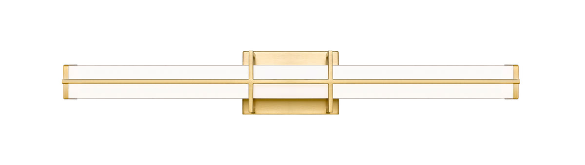 Barre d'éclairage de salle de bain Harrison Or moderne, 32" – vue 5