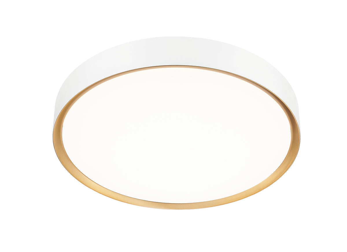 Plafonnier Kawan Blanc mat + Or moderne, 20" – vue 5