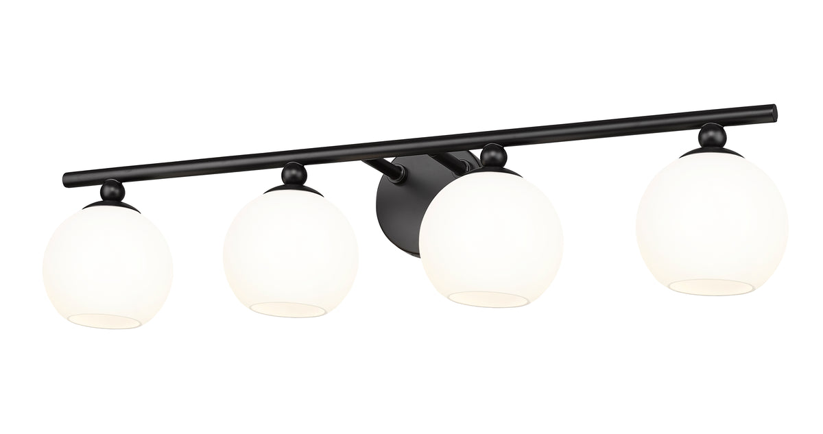 Luminaire de vanité Neoma Noir mat, 30" – vue 5