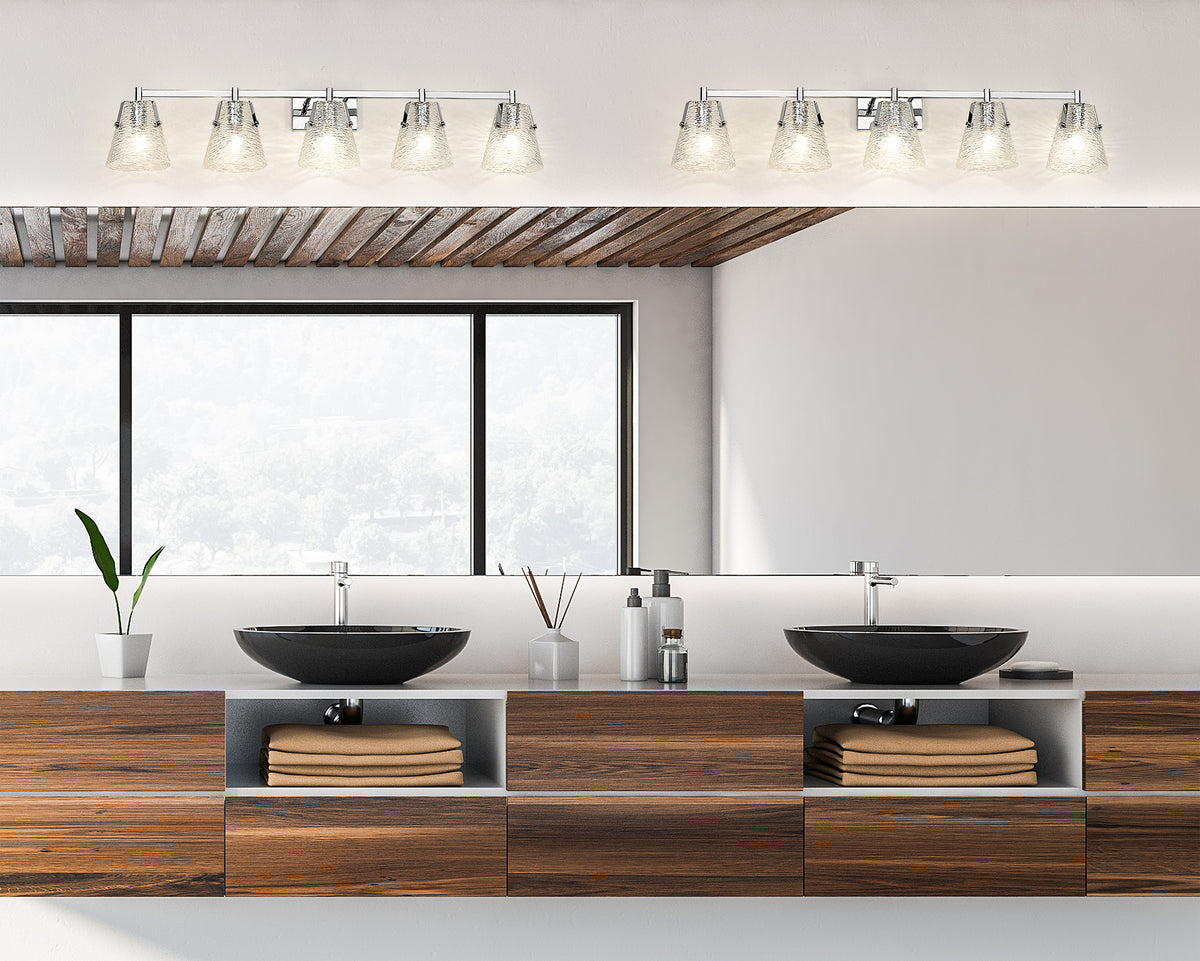 Luminaire de vanité Analia Chrome, 45 3/4" – vue 2