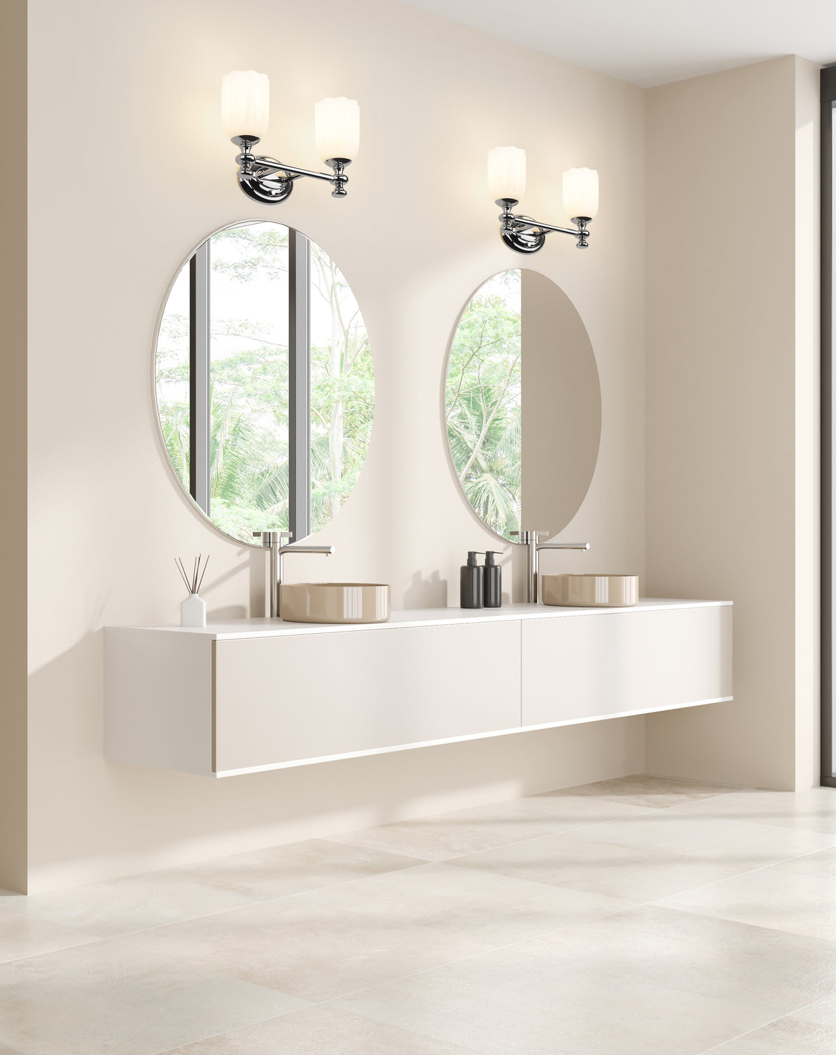 Luminaire de vanité Orion Chrome, 13 3/4" – vue 3