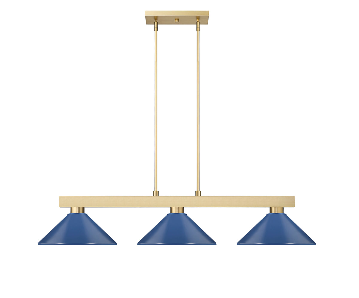 Suspension linéaire Cobalt Bleu marine, 14 1/4" – vue 3