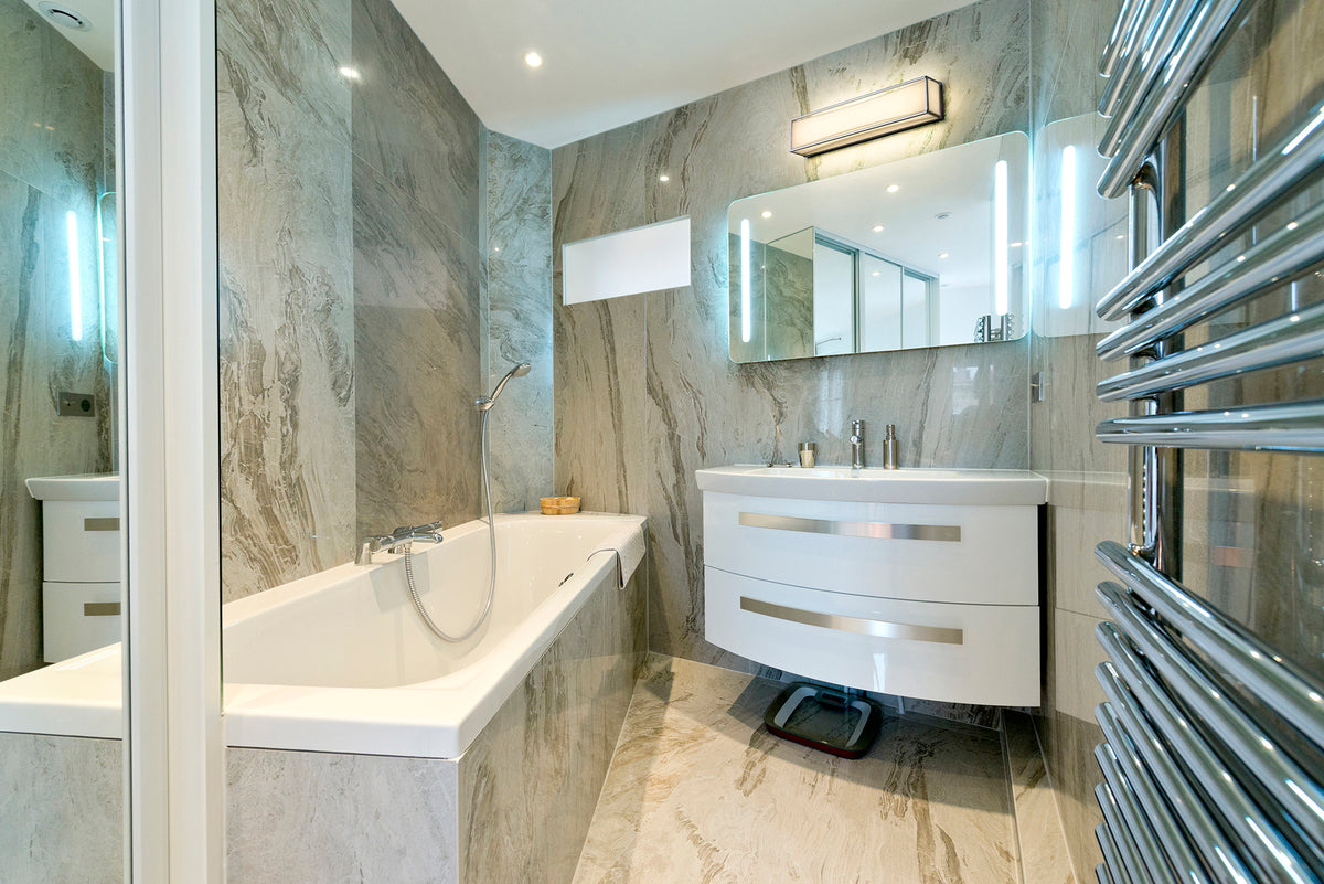 Barre d'éclairage de salle de bain Baden Chrome, 24" – vue 2