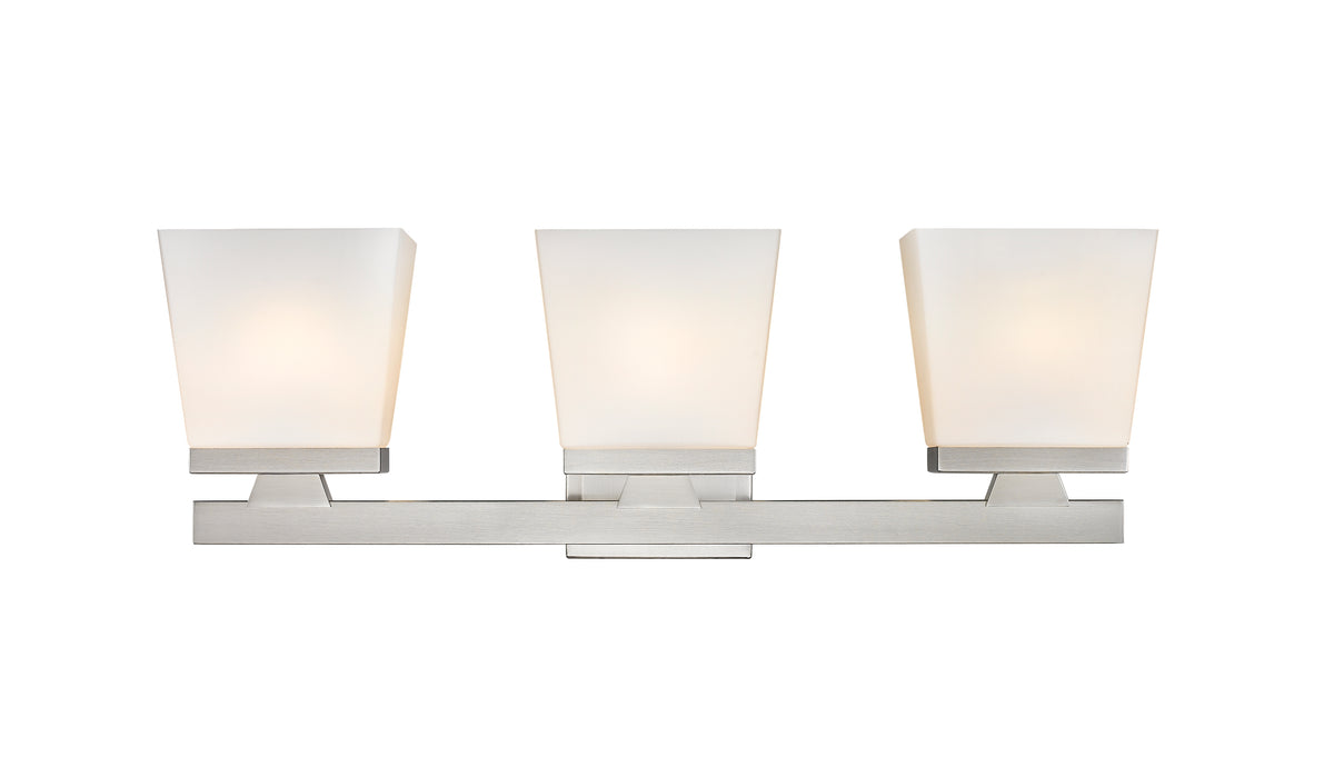Luminaire de vanité Astor Nickel brossé, Opale givrée, 23" – vue 4