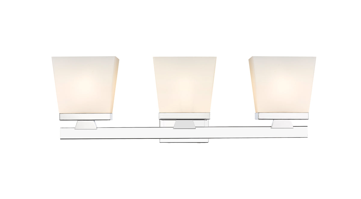 Luminaire de vanité Astor Chrome, Opale givrée, 23" – vue 4
