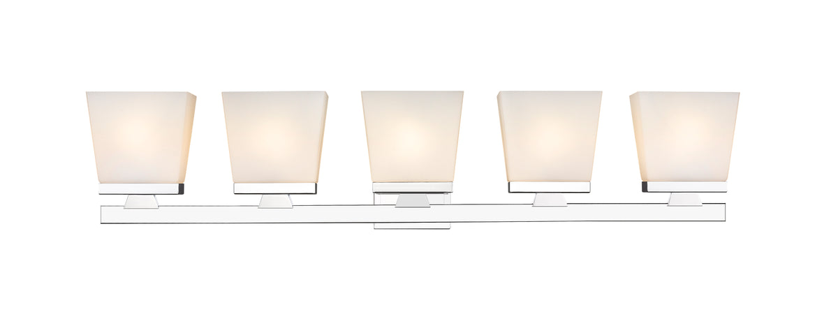 Luminaire de vanité Astor Chrome, Opale givrée, 36" – vue 4