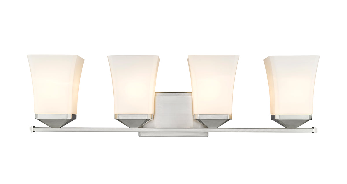 Luminaire de vanité Darcy Nickel brossé, 28" – vue 5