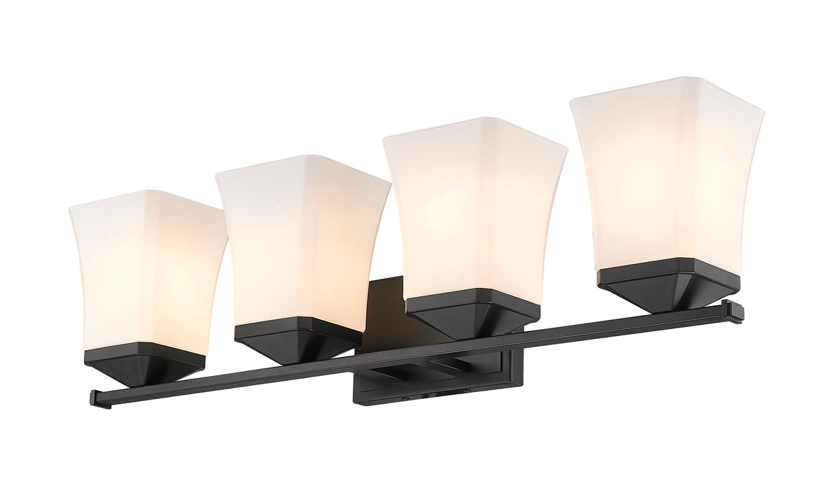 Luminaire de vanité Darcy Noir mat, 28" – vue 4