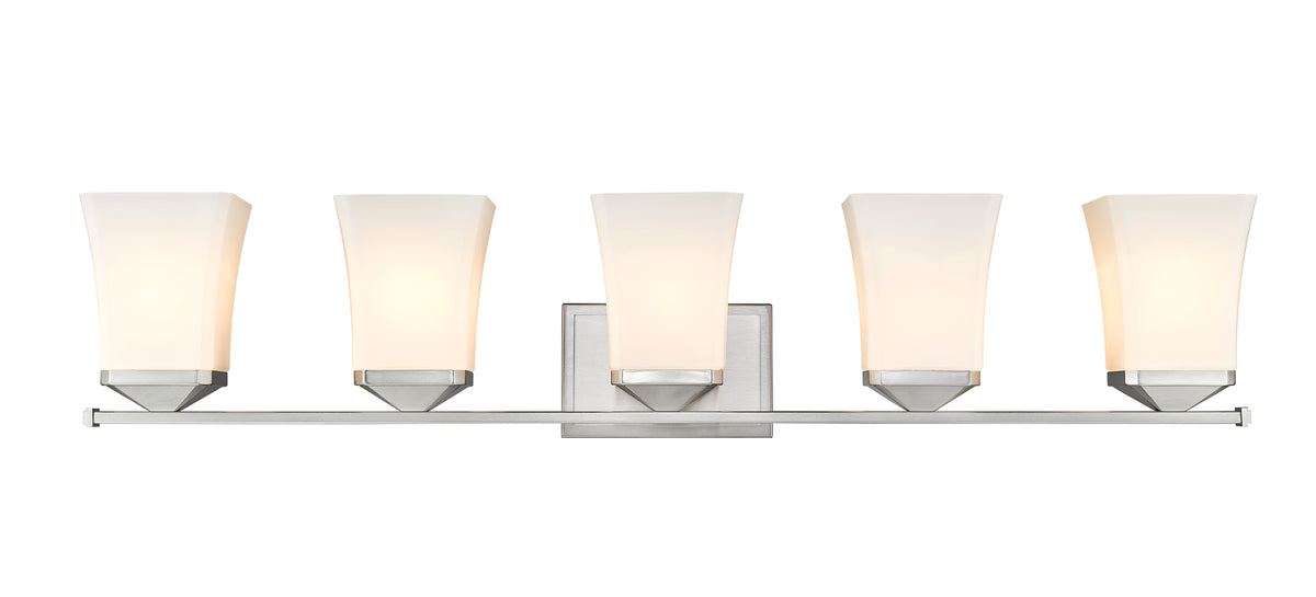 Luminaire de vanité Darcy Nickel brossé, 38" – vue 5
