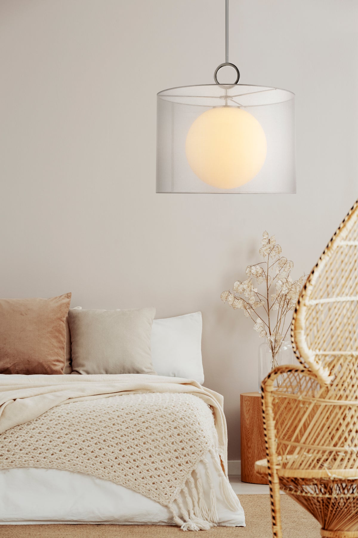 Suspension Arosia Blanc, 20" – vue 2