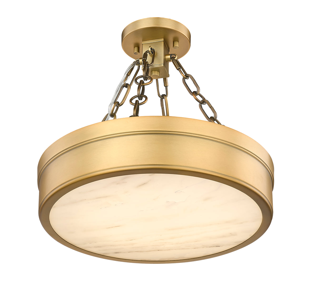 Semi-plafonnier Anders Laiton frotté, 15" – vue 5