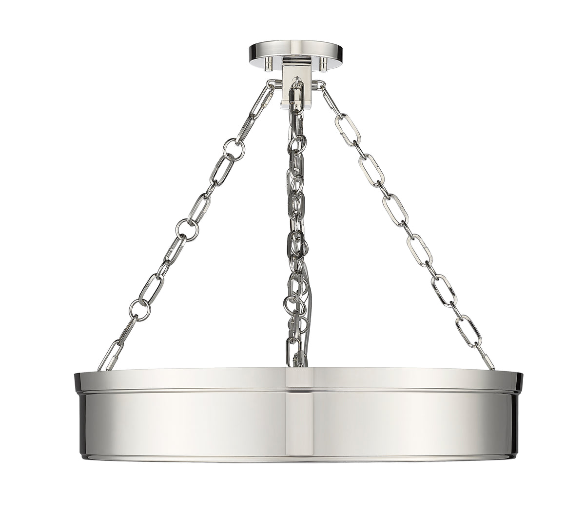 Semi-plafonnier Anders Nickel poli, 22" – vue 4