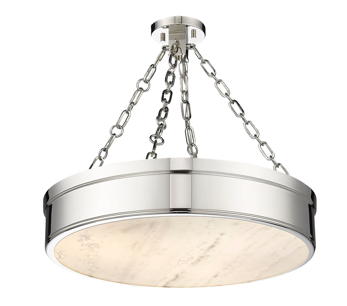 Semi-plafonnier Anders Nickel poli, 22" – vue 5