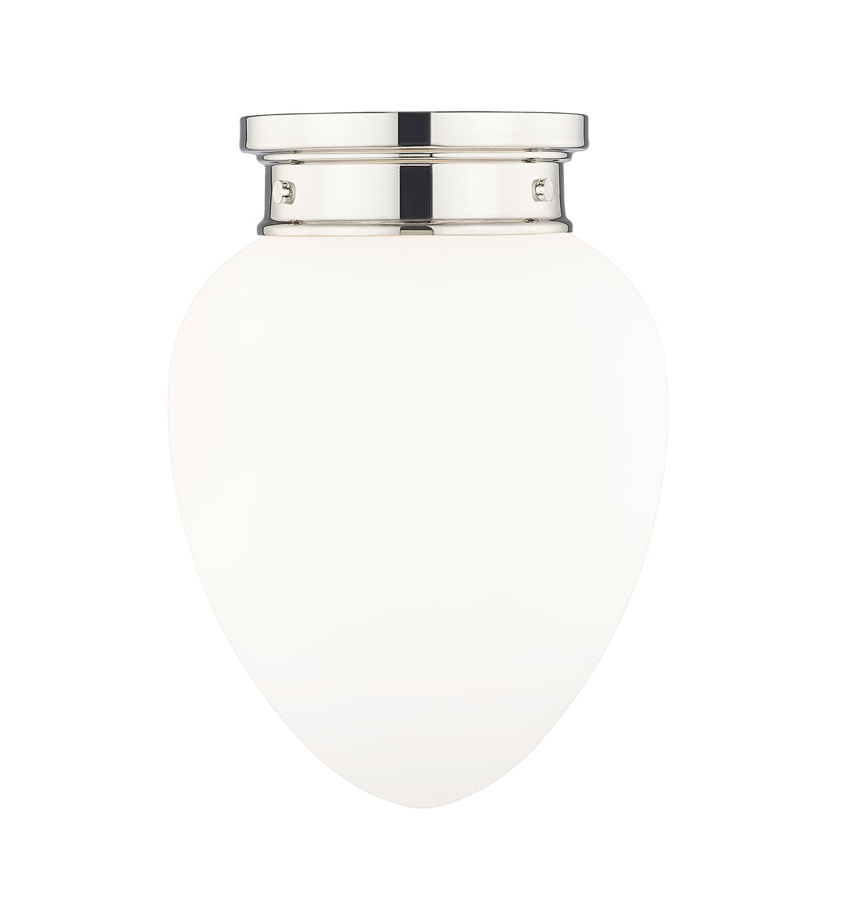 Plafonnier Gideon Nickel poli, 10" – vue 4