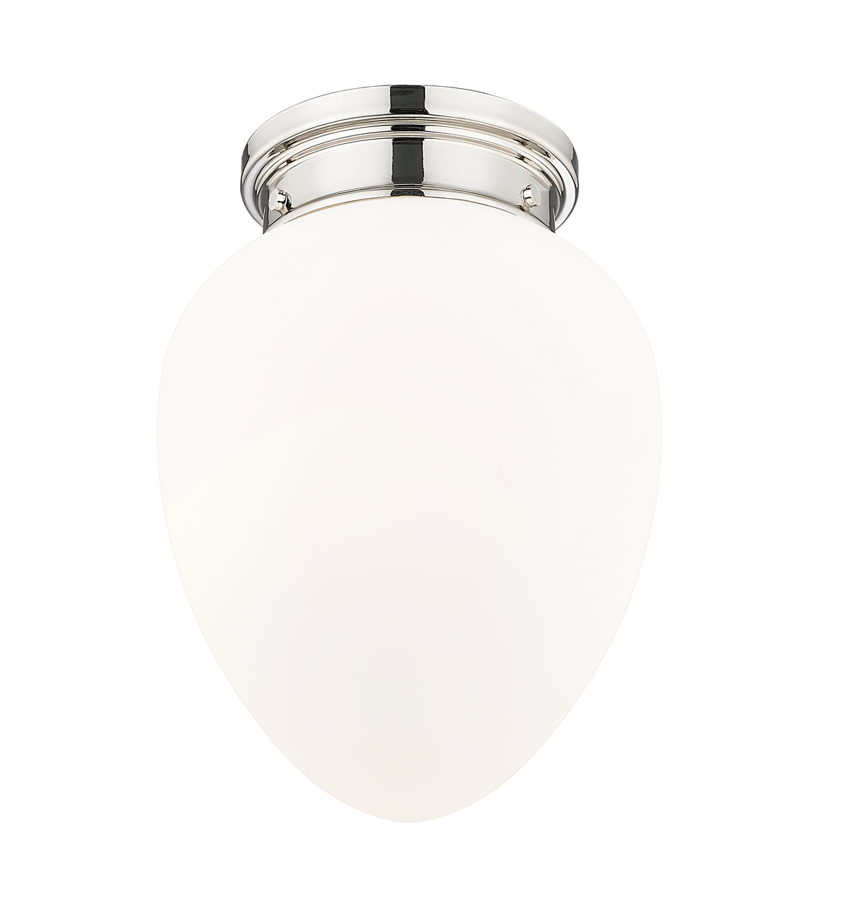 Plafonnier Gideon Nickel poli, 10" – vue 5