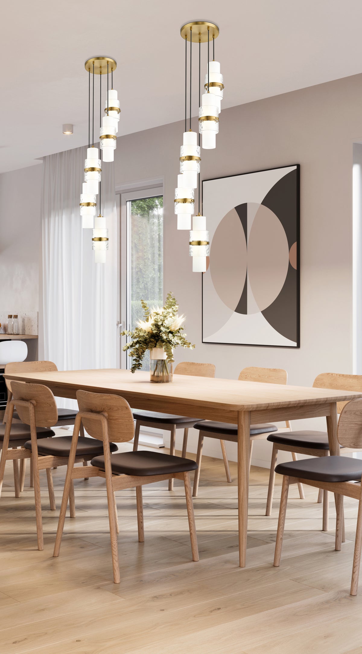 Lustre Cayden Or moderne, 12" – vue 3