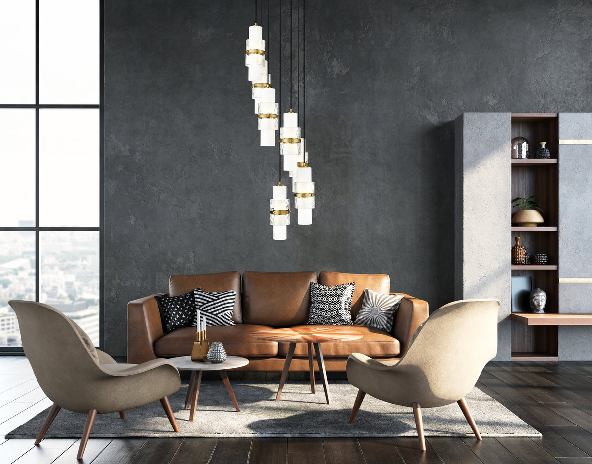 Lustre Cayden Or moderne, 18" – vue 2