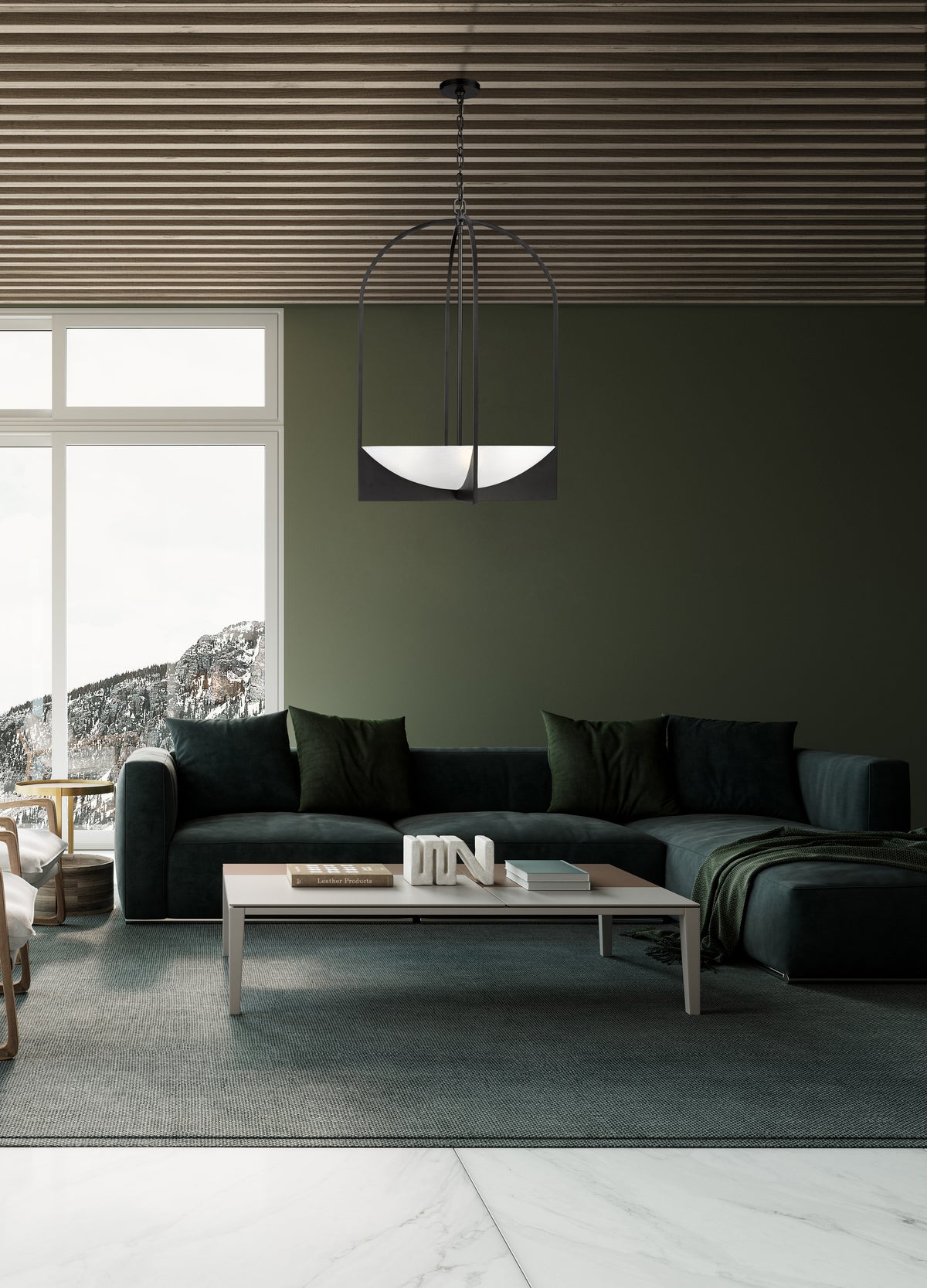 Lustre Devon Noir mat, 24" – vue 2