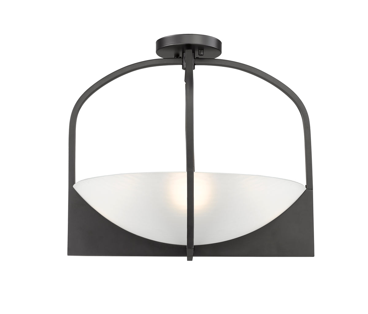 Semi-plafonnier Devon Noir mat – vue 5