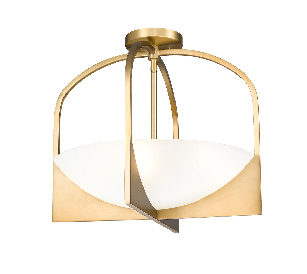 Semi-plafonnier Devon Or moderne – vue 4