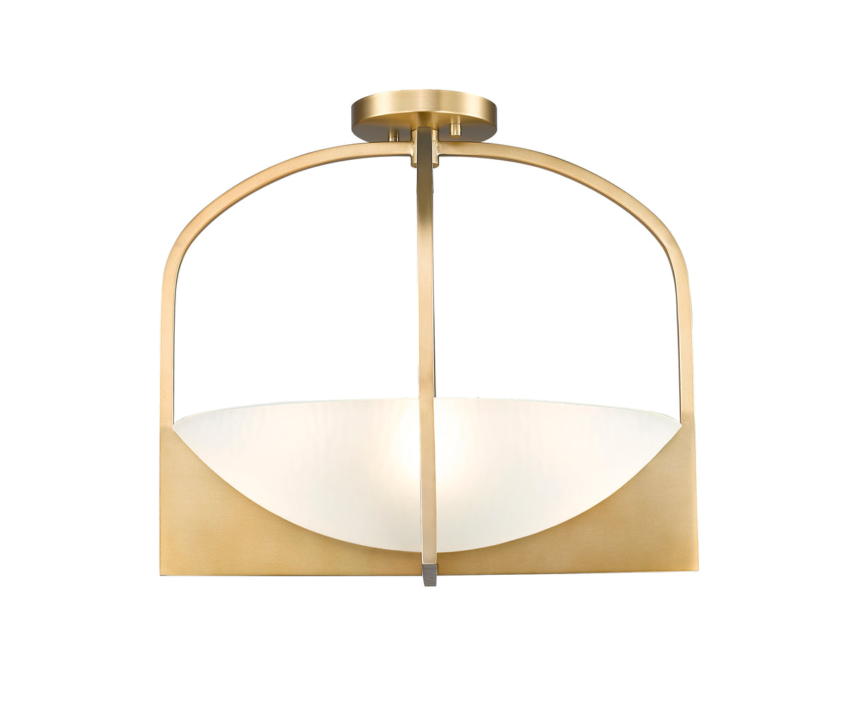 Semi-plafonnier Devon Or moderne – vue 5