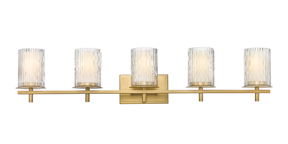 Luminaire de vanité Grayson Or moderne, 40" – vue 5