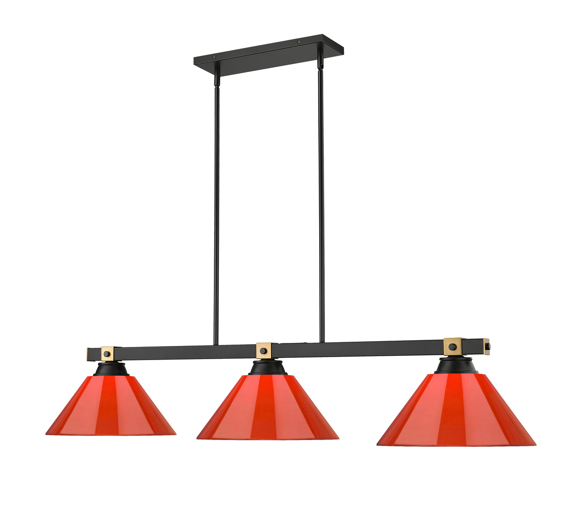 Suspension linéaire Bronte Rouge, 14" – vue 5
