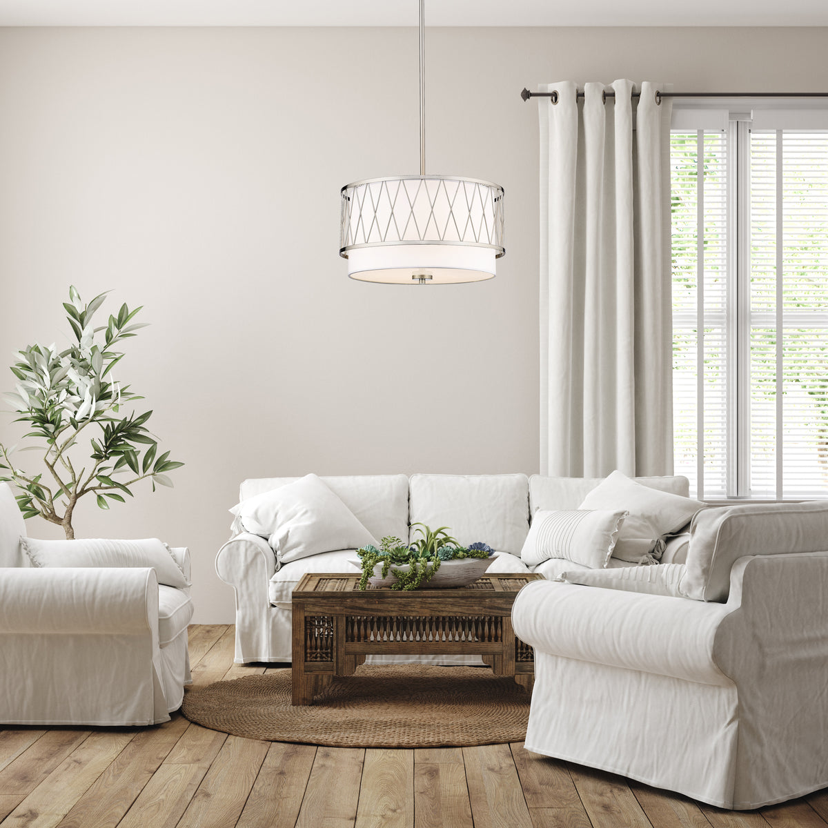 Suspension Dalton Nickel brossé, 17" – vue 3