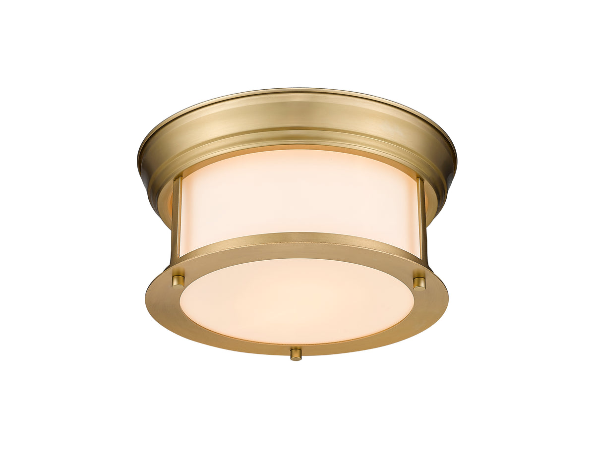 Plafonnier Sonna Laiton patrimoine, Opale mate, 11" – vue 5