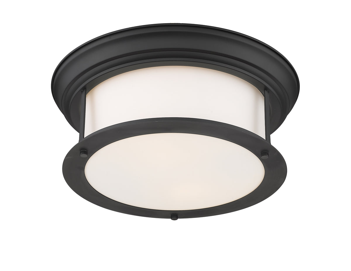 Plafonnier Sonna Noir mat, Opale mate, 13 1/2" – vue 5