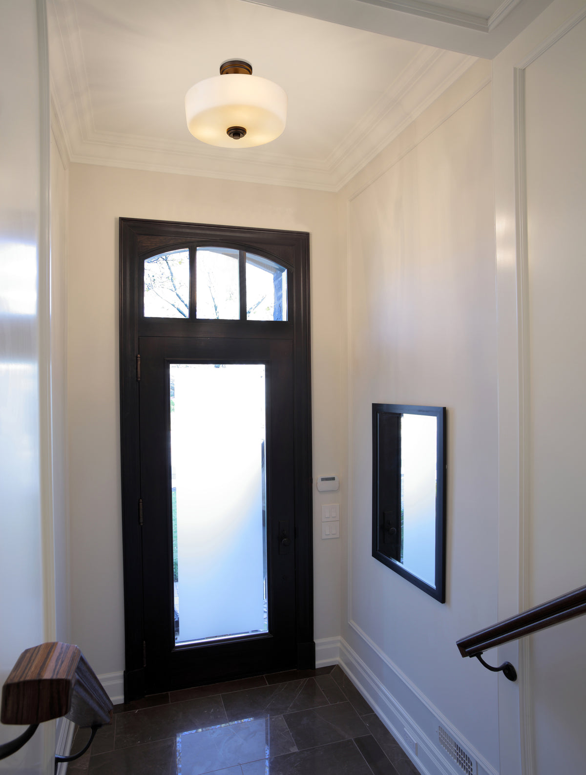 Semi-plafonnier Arlington Noir mat – vue 3