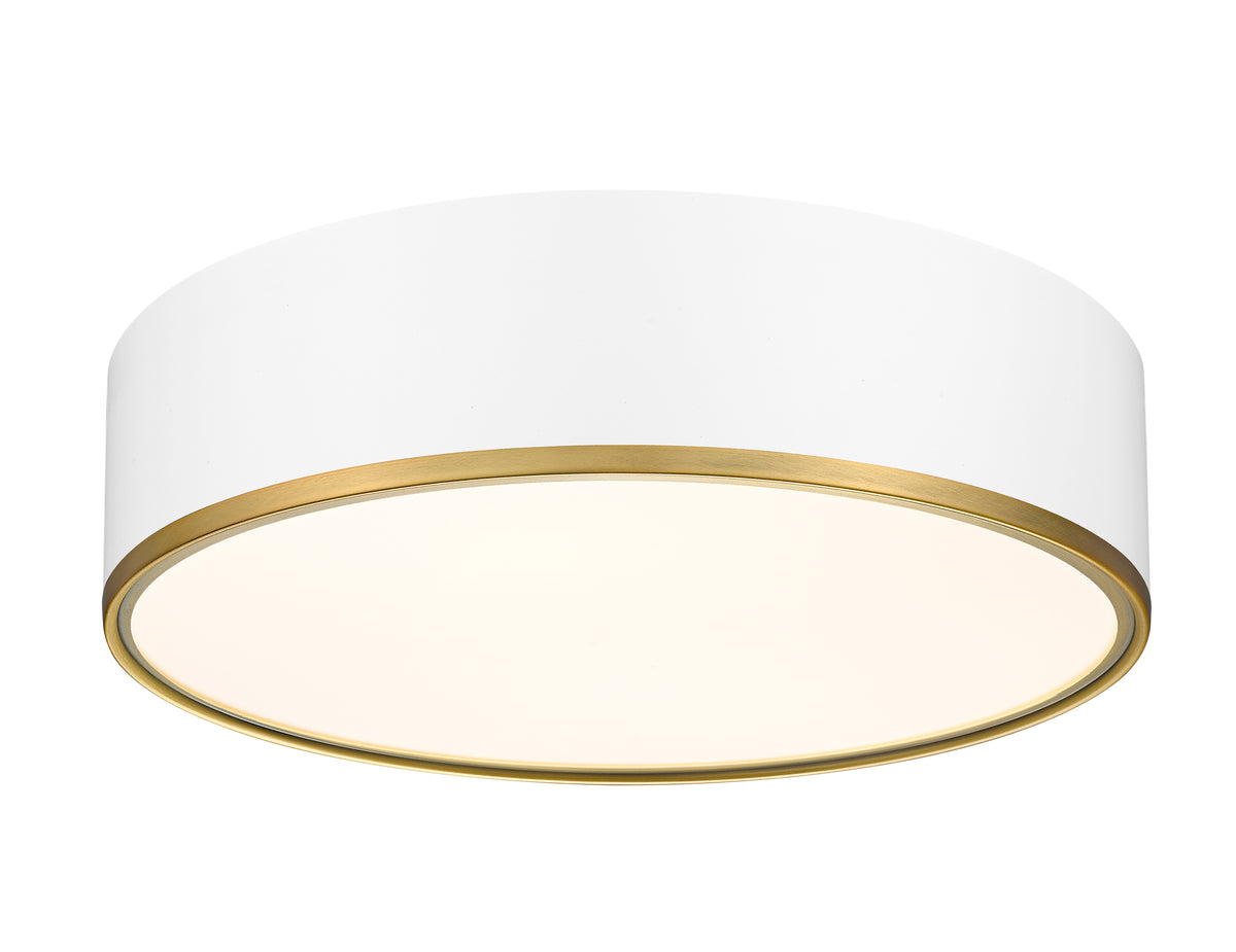 Plafonnier Arlo Blanc mat + Laiton bruni, 20 1/4" – vue 5