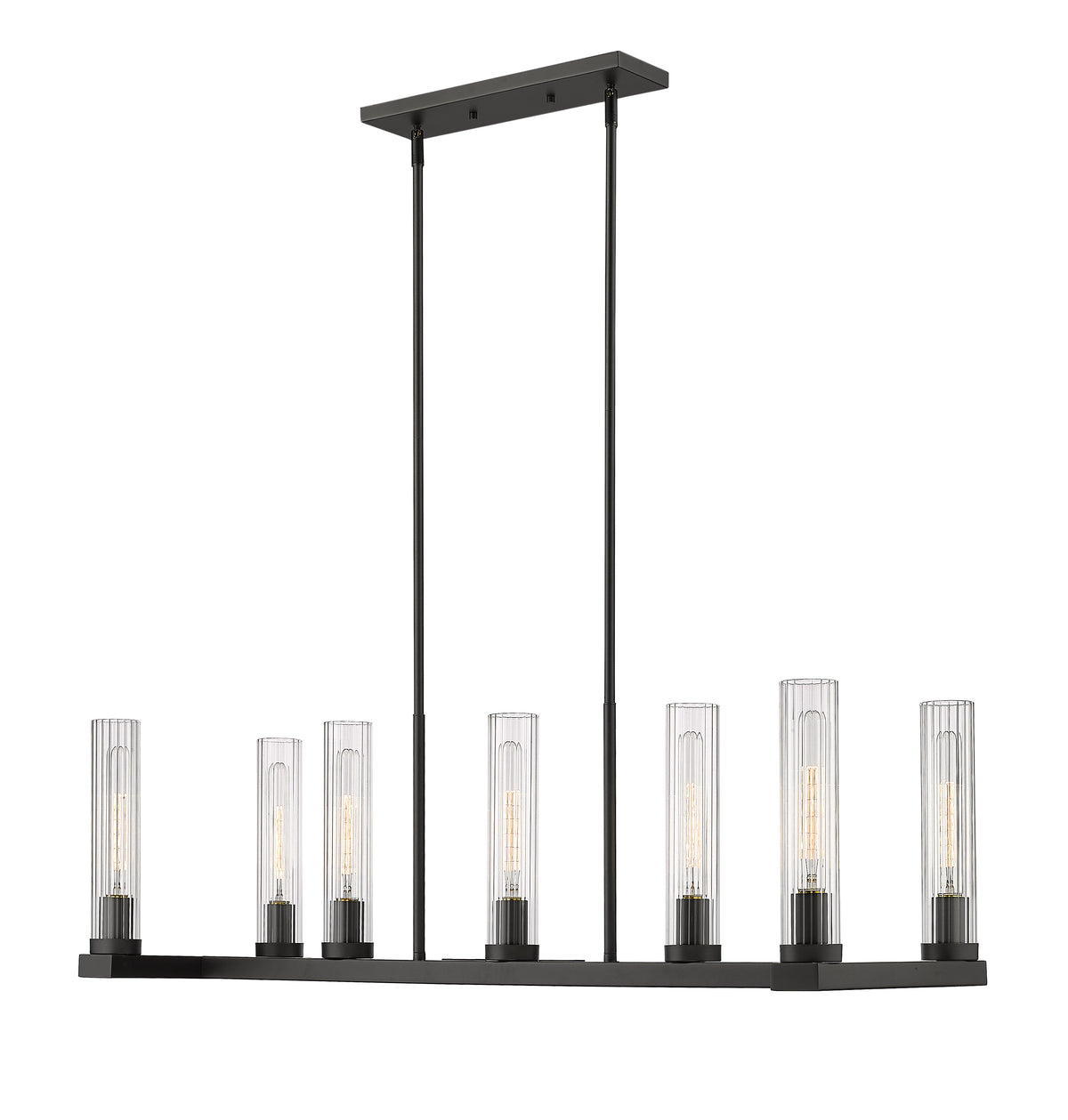 Suspension linéaire Beau Bronze, nombre ampoules 7 – vue 5