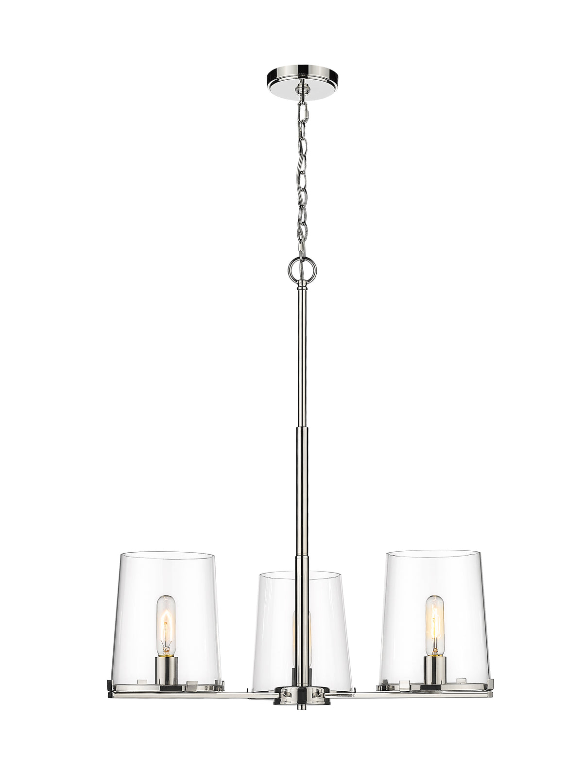 Lustre Callista Nickel poli, 28" – vue 4